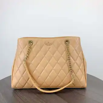 Walmart Kate Spade KH229 Carey Quilted Tote IN Tiramisu Mousse offer