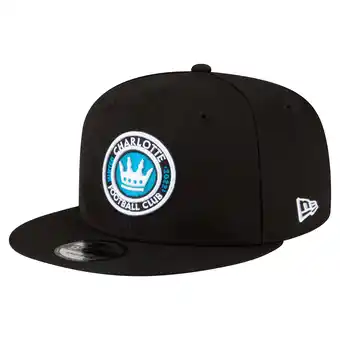 Walmart Men's Black Charlotte FC Club Logo 9FIFTY Snapback Hat offer