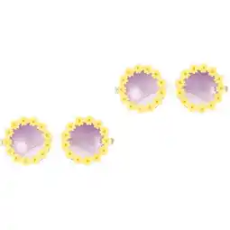 Walmart Raindrops 2pcs Kids Party Sunglasses Fashion Sunglasses Unique Sunflower Shaped Eyeglasses offer