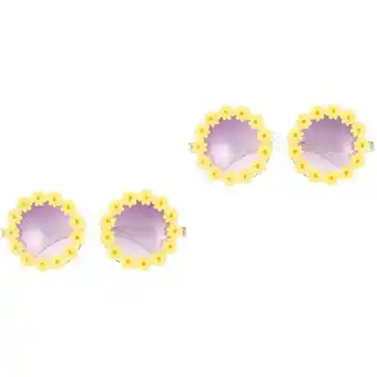 Walmart Raindrops 2pcs Kids Party Sunglasses Fashion Sunglasses Unique Sunflower Shaped Eyeglasses offer