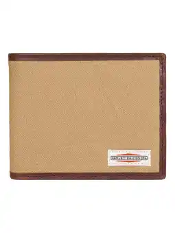 Walmart Harley-Davidson Men's Patch Cotton Canvas & Leather Bi-Fold RFID Wallet - Khaki, Harley Davidson offer