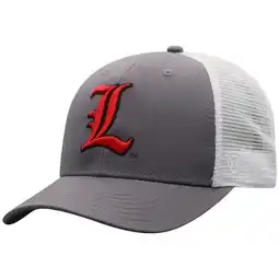Walmart Men's Top of the World Gray/White Louisville Cardinals Victory Baseline Trucker Adjustable Hat offer