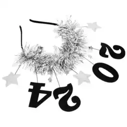 Walmart Raindrops 1Pack Silver Glitter Headband Circular Shape For Men And Elderly Christmas Party offer