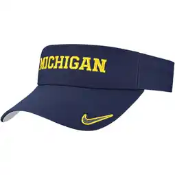 Walmart Men's Nike Navy Michigan Wolverines On-Field Ace Performance Adjustable Visor offer