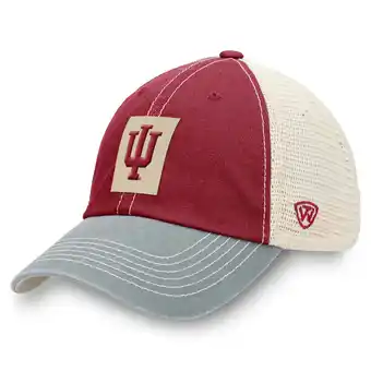 Walmart Men's Top of the World Crimson Indiana Hoosiers Off Road Adjustable Trucker Hat offer