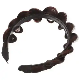 Walmart Raindrops 5pcs Braided Hair Headband Braid Wig Hair Hoops Nonslip Headband Women Headdress offer