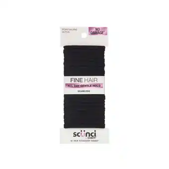 Walmart Scunci No Damage Hosiery Ponytail Hair Ties, Black, 20 Count offer