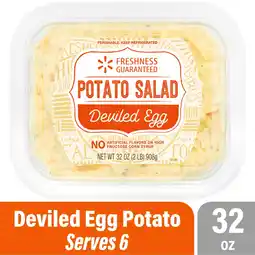 Walmart Freshness Guaranteed Premium Ready-to-Eat Deviled Egg Potato Salad Family Tub, 32 oz (Refrigerated) offer
