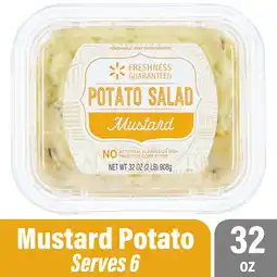 Walmart Freshness Guaranteed Original Ready-to-Eat Mustard Potato Salad Family Tub, 32 oz Tub (Refrigerated) offer