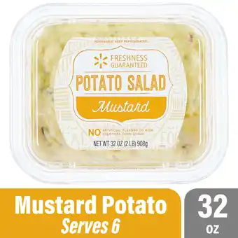 Walmart Freshness Guaranteed Original Ready-to-Eat Mustard Potato Salad Family Tub, 32 oz Tub (Refrigerated) offer