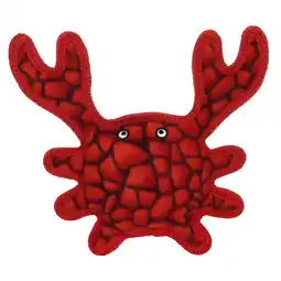 Walmart Tuffy Medium Crab Red Durable Plush Dog Toy offer