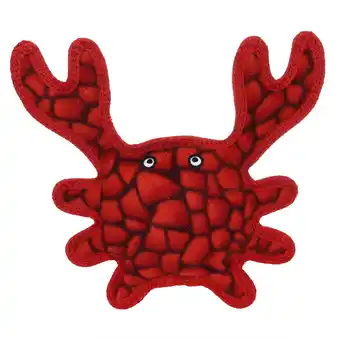 Walmart Tuffy Medium Crab Red Durable Plush Dog Toy offer