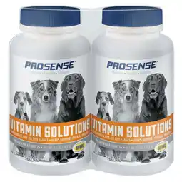Walmart ProSense Vitamin Solutions Chewable Tablets for Dogs, 2-90 Count offer