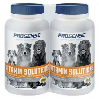 Walmart ProSense Vitamin Solutions Chewable Tablets for Dogs, 2-90 Count offer
