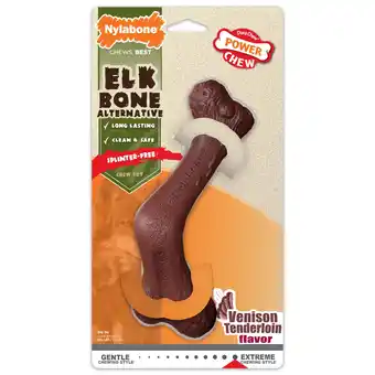 Walmart Nylabone Power Chew Elk Bone Alternative Chew Toy Venison X-Large/Souper - 50+ lbs. (1 Count) offer