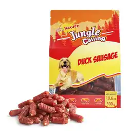 Walmart Jungle Calling Dog Treats, Duck Jerky Sausage Natural Chews for Dogs offer