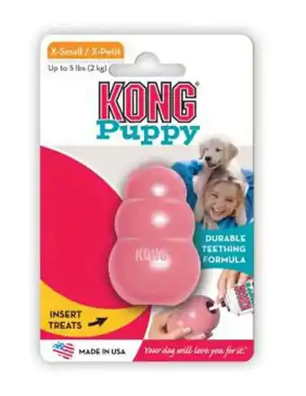 Walmart KONG Puppy Dog Rubber Chew Toy, Assorted Colors offer