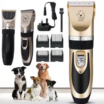 Walmart Professional Mute Cordless Electric Pet Cat Dog Hair Cutting Clipper Trimmer Shaver Grooming Set Kit offer