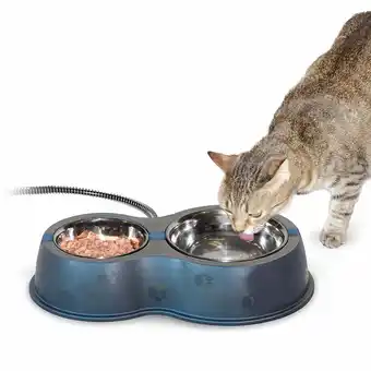 Walmart K&H Pet Products Thermo-Kitty Café Stainless/Black 12 ounce + 24 ounce offer