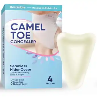 Walmart Camel Toe Concealer, 4PCS Reusable Silicone Camel Toe Cover for Leggings and Swimwear offer