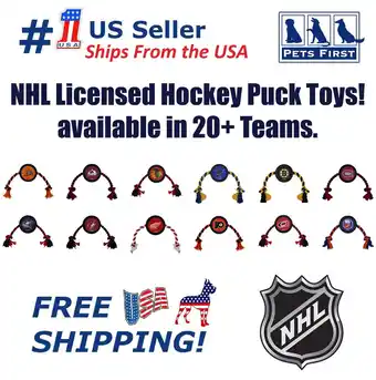 Walmart Pets First NHL Washington Capitals Hockey Puck Toy - Heavy-Duty Durable Rubber Dog Toy offer