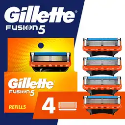 Walmart Gillette Fusion5 Razor Blade Refill ,Manual Razor Men , 4 count offer