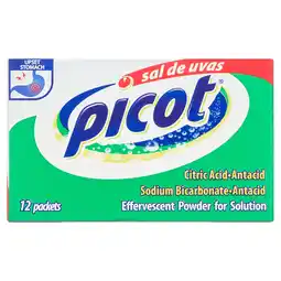 Walmart Sal De Uvas Picot an Effervescent Antacid Powder Solution for Heartburn Symptoms, 12 Count offer