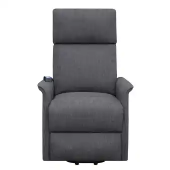 Walmart Benjara Fabric Power Lift Massage Chair with Wired Remote and Side Pockets, Gray offer