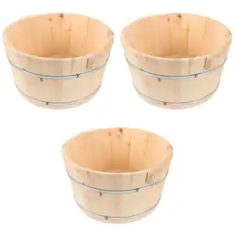 Walmart Foot Basin,3Pcs Foot Bath Bucket Portable Foot Bath Basin Wooden Washing Basin Foot Soak Bath Tub offer