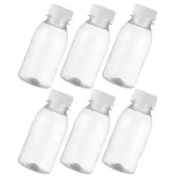 Walmart 6pcs Water Bottles Sealing Juice Bottles Transparent Milk Bottles Small Bottles offer