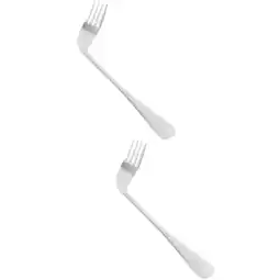 Walmart Raindrops 2pcs Left-hand Angled Fork Lightweight Ergonomic Fork Eating Feeding Fork Assist Tableware offer