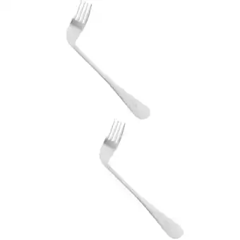 Walmart Raindrops 2pcs Left-hand Angled Fork Lightweight Ergonomic Fork Eating Feeding Fork Assist Tableware offer