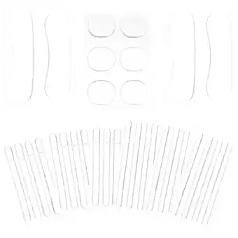 Walmart unbranded 9 Pcs Wedge Transparent Heel Patch Ankle Foam Comfortable Liners Women's Miss offer