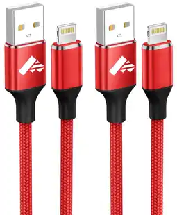 Walmart Aioneus Charger Cord 3 Pack 6ft Fast Charging Cables Compatible with iPhone 14/13/12/11 Multi-Color offer