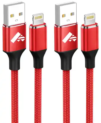 Walmart Aioneus Charger Cord 3 Pack 6ft Fast Charging Cables Compatible with iPhone 14/13/12/11 Multi-Color offer