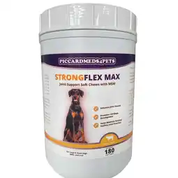 Walmart Piccardmeds4pets Strongflex Max Joint Health Support Chews Large Dogs 180ct offer