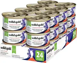 Walmart Solid Gold Tropical Blendz Wet Cat Food, Chicken Liver & Coconut Oil, 3oz (24 Count) offer