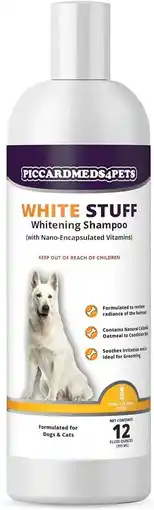 Walmart Piccardmeds4pets White-Stuff Coat Whitening Shampoo 12 oz offer