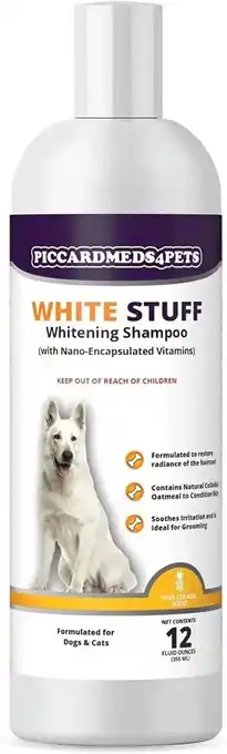 Walmart Piccardmeds4pets White-Stuff Coat Whitening Shampoo 12 oz offer