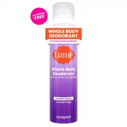 Walmart Lume Whole Body Deodorant for Women - Spray Deodorant - Aluminum Free - Lavender Sage - 3.6oz offer