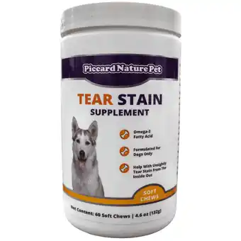 Walmart Piccardnaturepets Tear Stain Supplement with Lutein for Dogs 60ct offer