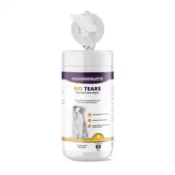 Walmart Piccardmeds4pets No More Tears Eye and Stain Wipes for Pets 60CT offer