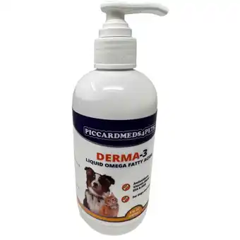 Walmart Piccardmeds4pets Derma-3 Liquid Omega-3 Fatty Acids w/Pump 8 oz offer