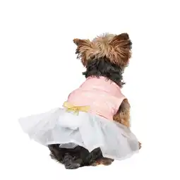 Walmart Vibrant Life, Dog and Cat Clothes, Snowflake Pet Dress, Pink S offer