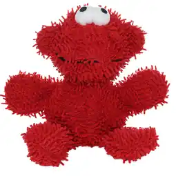 Walmart Mighty Microfiber Ball Medium Monster Red Durable Plush Squeaky Dog Toy offer