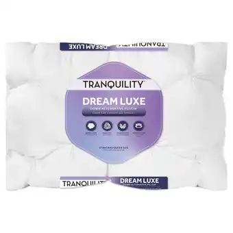 Walmart Tranquility Dream Luxe Pillow, Standard/Queen offer