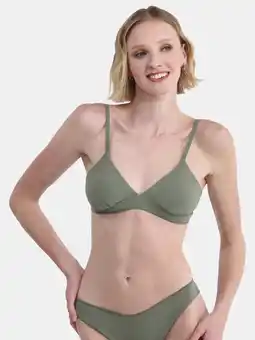 Walmart No Boundaries Sculpting Triangle Swim Top, Women's offer