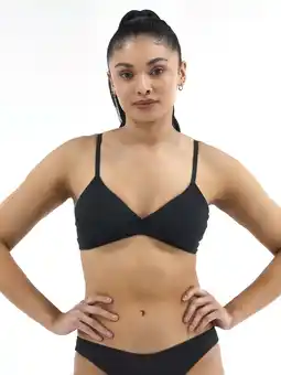 Walmart No Boundaries Sculpting Triangle Swim Top, Women's offer