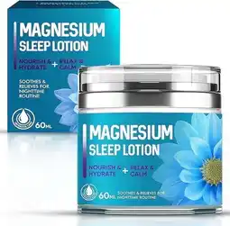 Walmart Magnesium Lotion for Sleep, Magnesium Lotion for Kids and Adults, 60ML offer