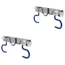 Walmart Raindrops 2pcs S-type Mop Hook Rack Metal S-type Mop Hook S-type Mop Wall-mounted Hook for Home offer